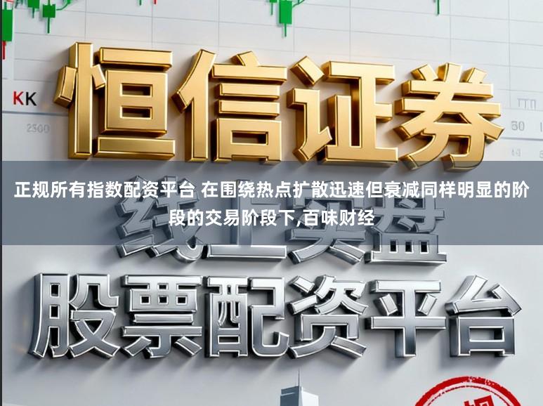 正规所有指数配资平台 在围绕热点扩散迅速但衰减同样明显的阶段的交易阶段下,百味财经