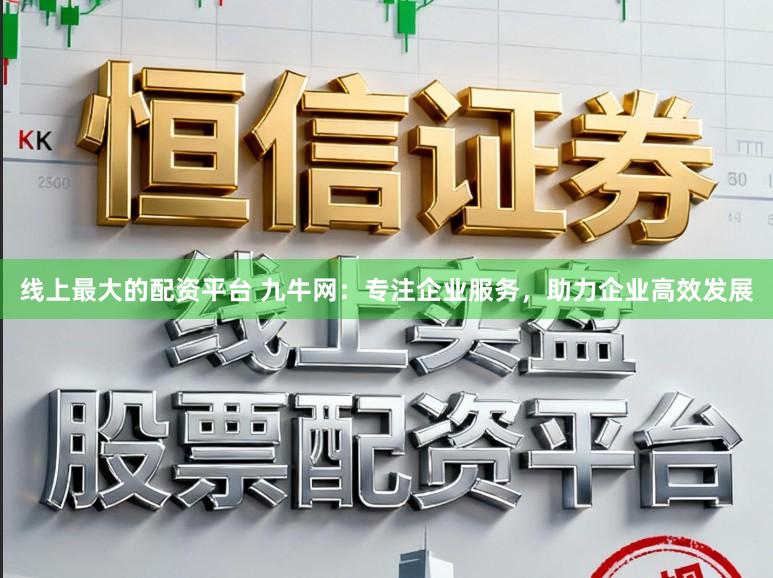 线上最大的配资平台 九牛网：专注企业服务，助力企业高效发展
